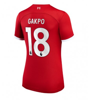Liverpool Cody Gakpo #18 Hjemmebanetrøje Dame 2023-24 Kort ærmer